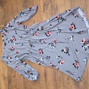 Torrid Floral Gray Dress
